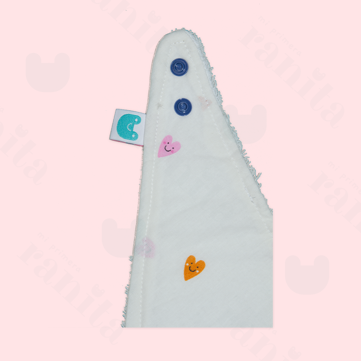 Babero Triangular Corazones