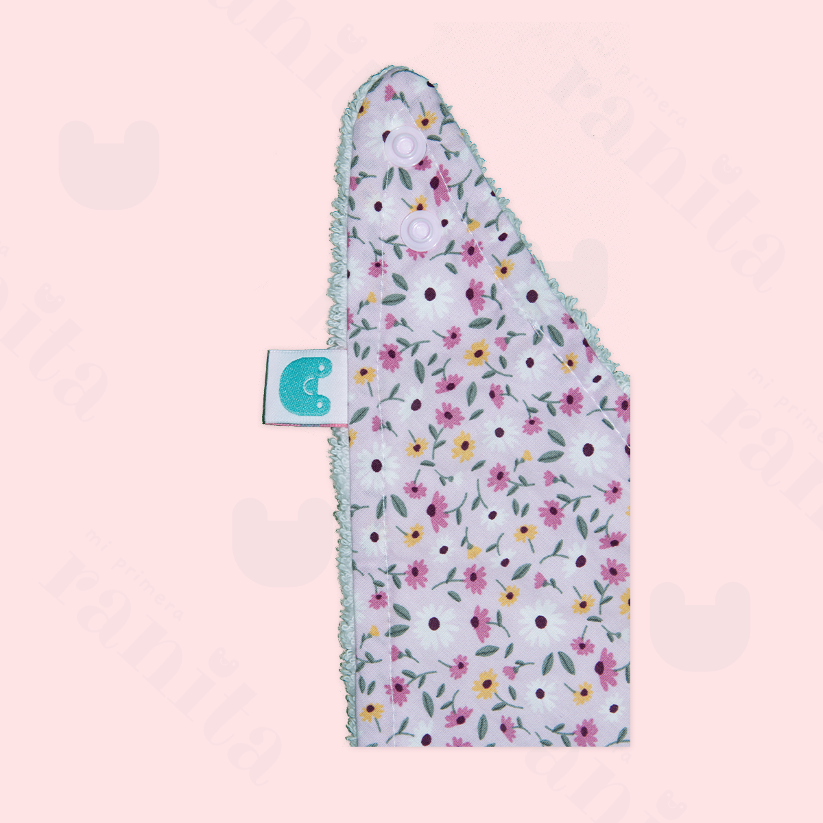 Babero Triangular Florecitas
