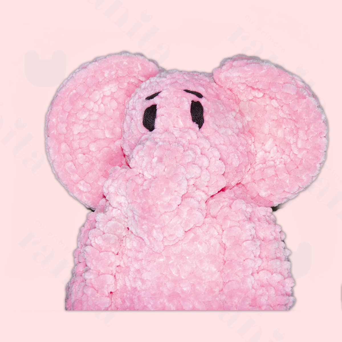 Cojín Antivuelco Elefantito Rosa