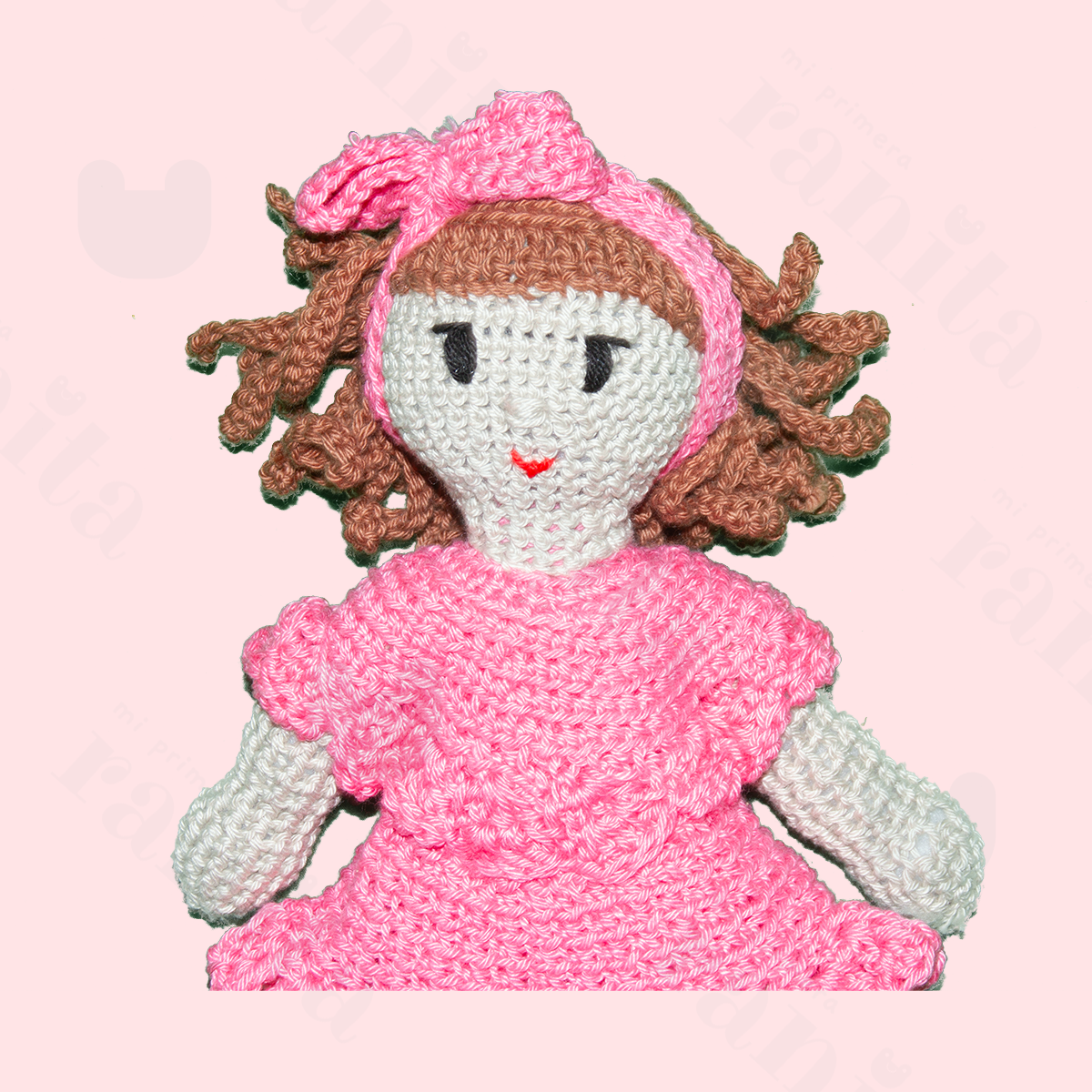 Muñeca con Vestido Rosa